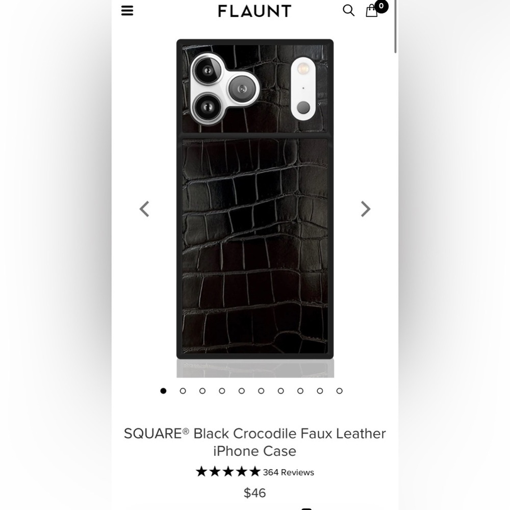 iPhone 15 Pro Max Elegant Black Crocodile Pattern Phone Case